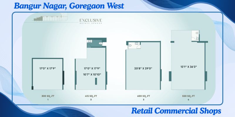 Retails Shops Bangur Nagar Goregaon West.